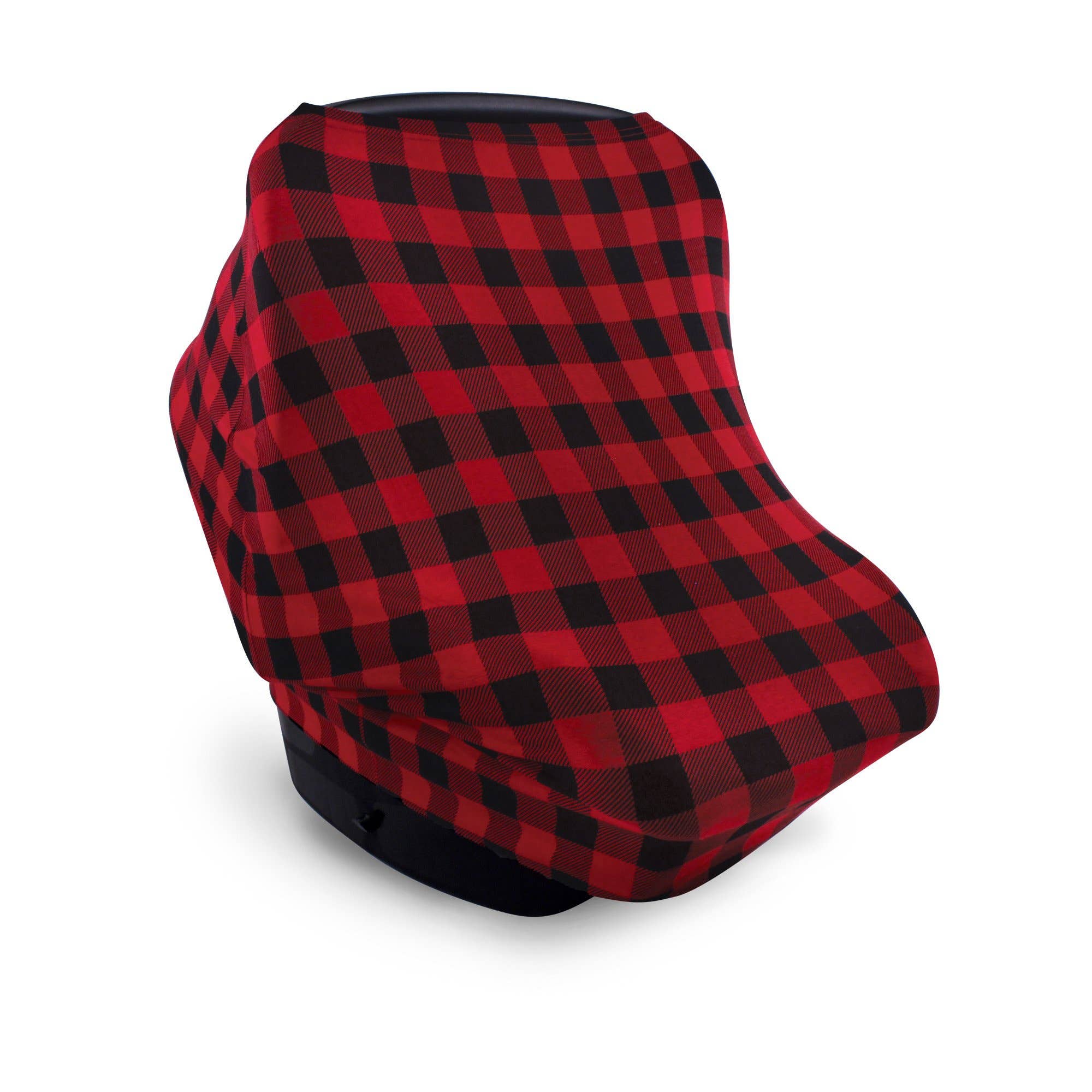 BabyVision - Wholesale Car Seat Cover - Kids & Baby - Hudson Baby Multi-use Car Seat Canopy, Buffalo Plaid0