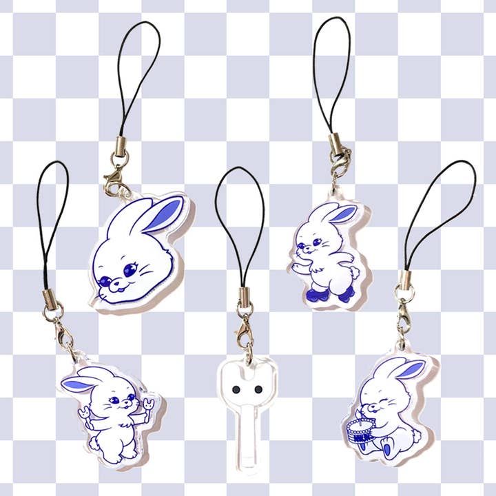 NEWJEANS Tokki Lightstick Mini Acrylic Charms for wholesale by Parasol Paper