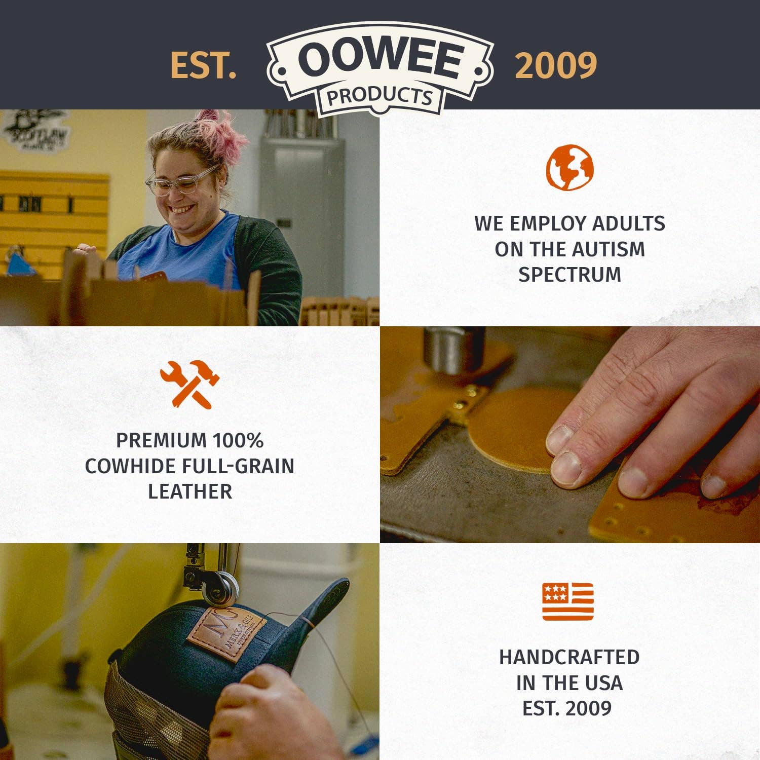 Oowee Products - Wholesale Drink Huggers & Koozies - Customizable Genuine Leather Can Holder Sleeve 7