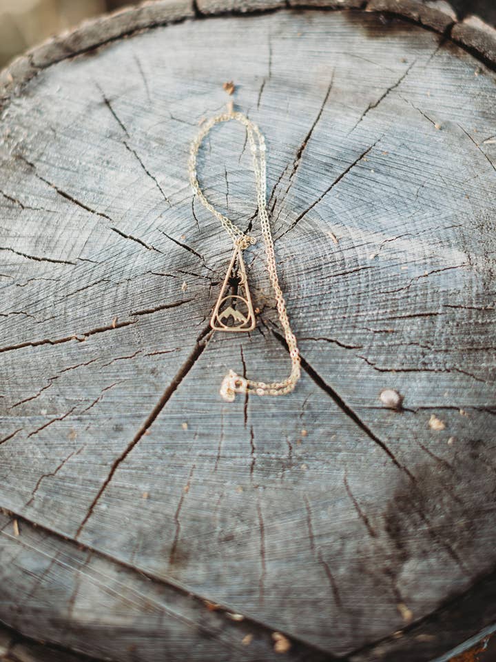 Moonlight Necklace | Sterling Silver or Gold Filled for wholesale by Made of Mountains