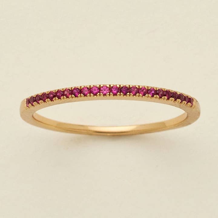 Anillo Apilable con Piedra de Nacimiento de Julio para venta al por mayor de Made By Mary