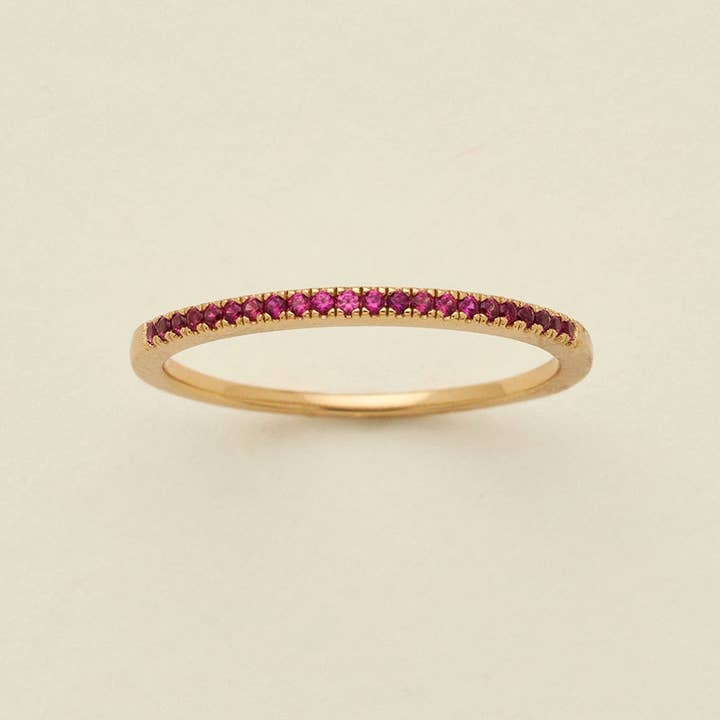 Juli månads ädelstensring för stapling för wholesale av Made By Mary