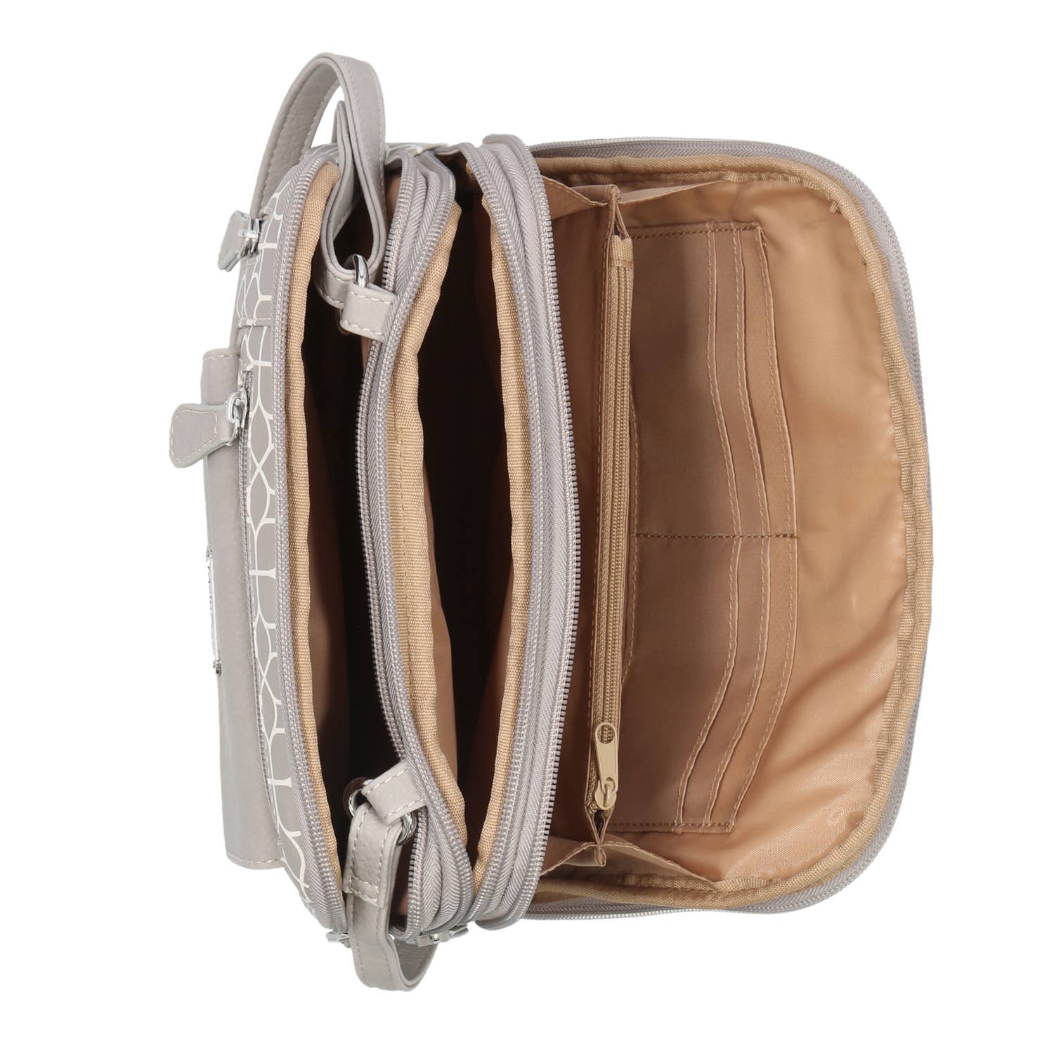 Multisac Handbags - Wholesale Crossbody Bag - Women's - Multisac Zippy Triple Compartment Crossbody36