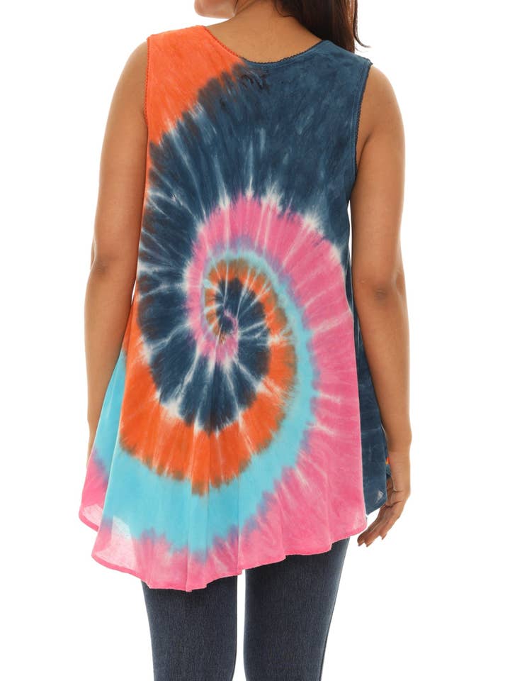 Shoreline Wear. INC – Großhandel Tunika – Damen – Ärmelloses Batik-Top mit Rundhalsausschnitt7