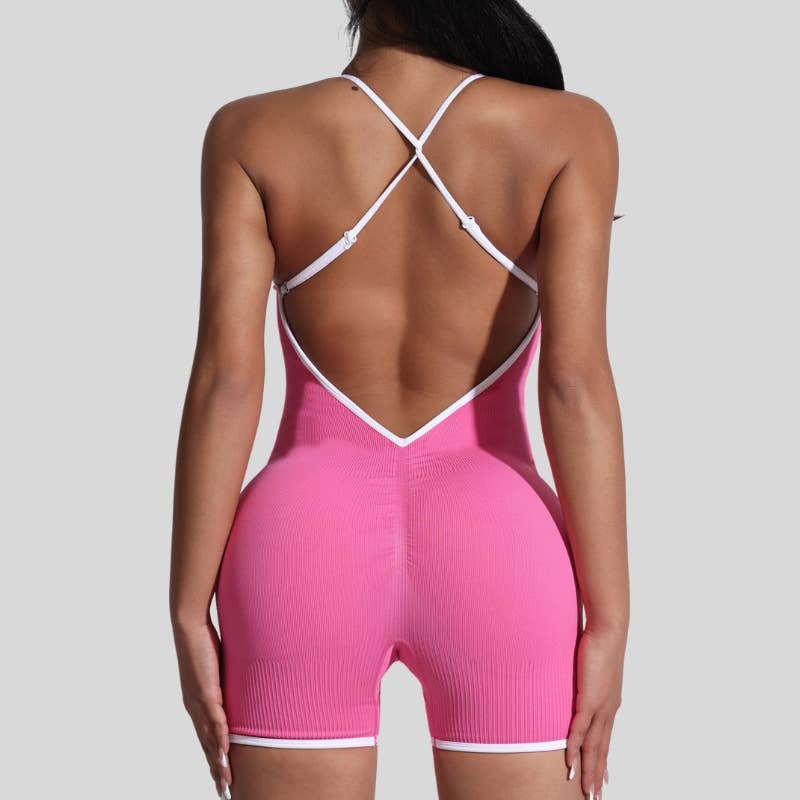WONDERXFANS - Wholesale Unitard – Women′s - Ladies' cross-back jumpsuit