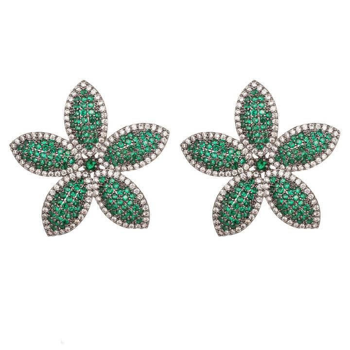 Eye Candy Los Angeles - Vente Clous d'oreille - Boucle d'oreille Scarlett Green Statement
