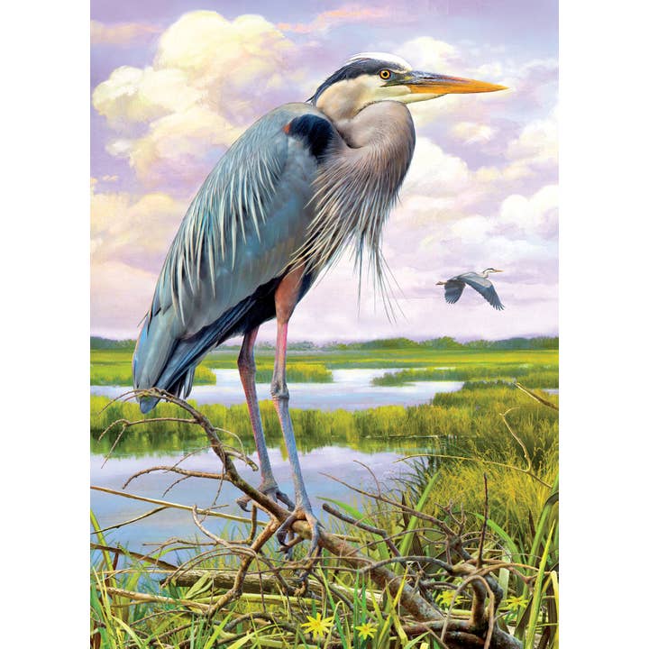 Outset Games and Cobble Hill Puzzles - Vente Puzzle – adulte - Puzzle Heron 1000 pièces1