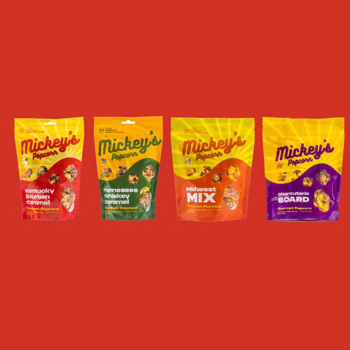 Mickey’s Popcorn - Wholesale Popcorn - Kentucky Bourbon: Gourmet Caramel Popcorn, Small Batch