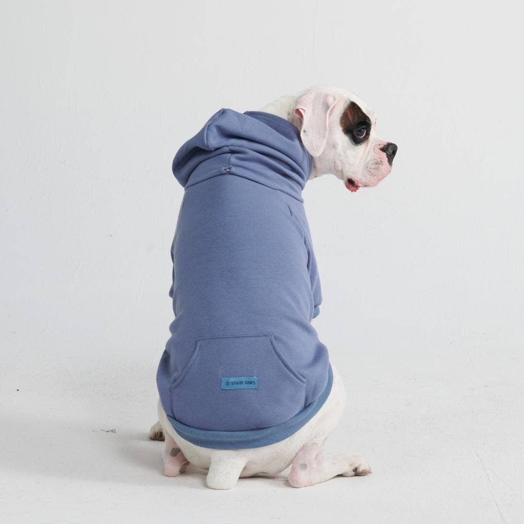 Spark Paws - Wholesale Pet Hoodie - Dog - Essential Dog Hoodie - Slate Blue3