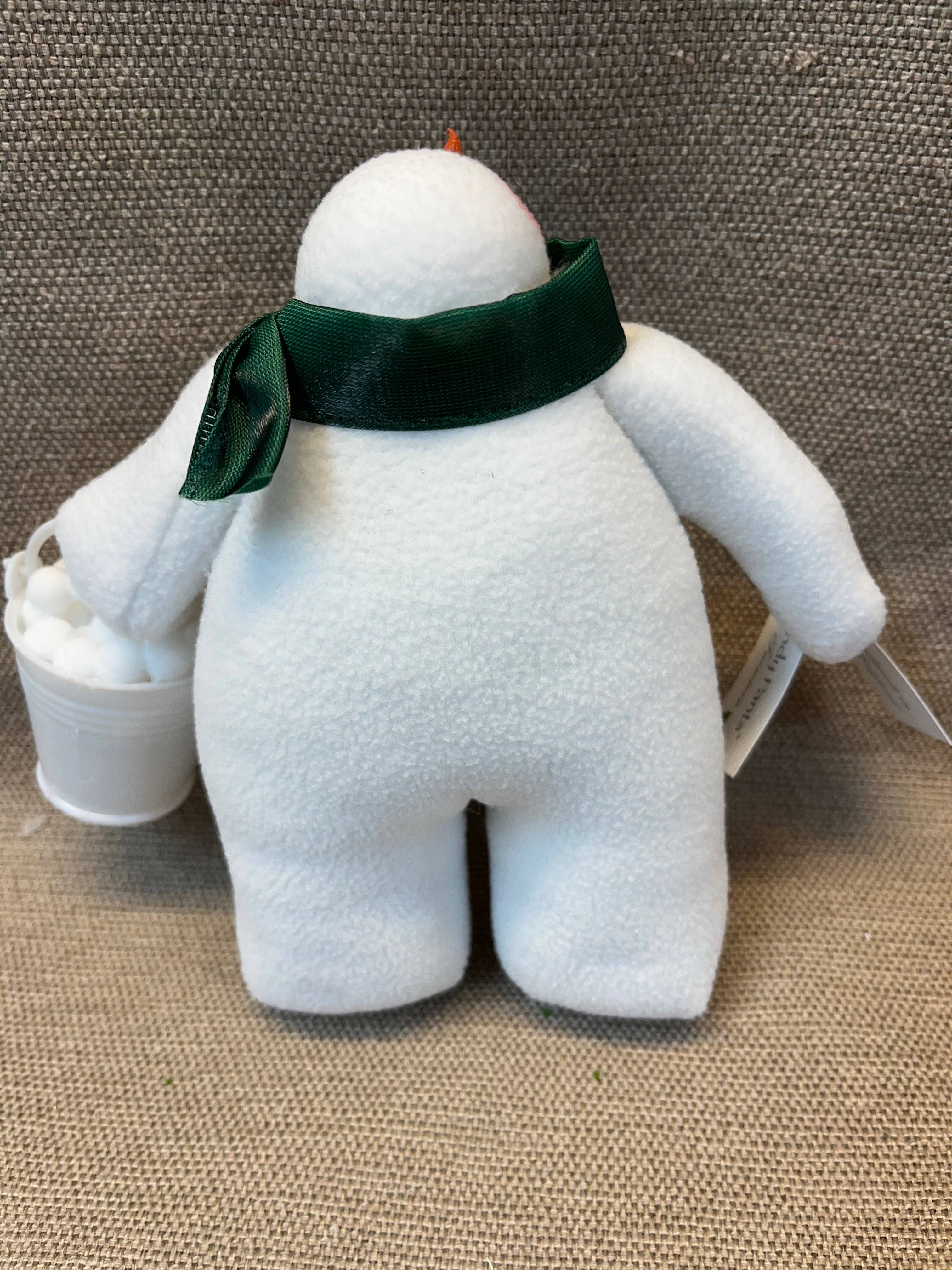 Sandy Pants Snowmen - Wholesale Christmas Decoration - Fleece Stuffed Snowman_Sandy Pants Trouble_Pail_Snowballs1