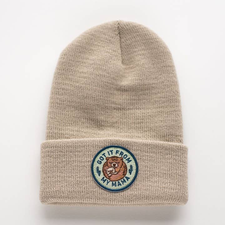 Heb het van mijn mama zandkleurige muts voor wholesale door Seaslope