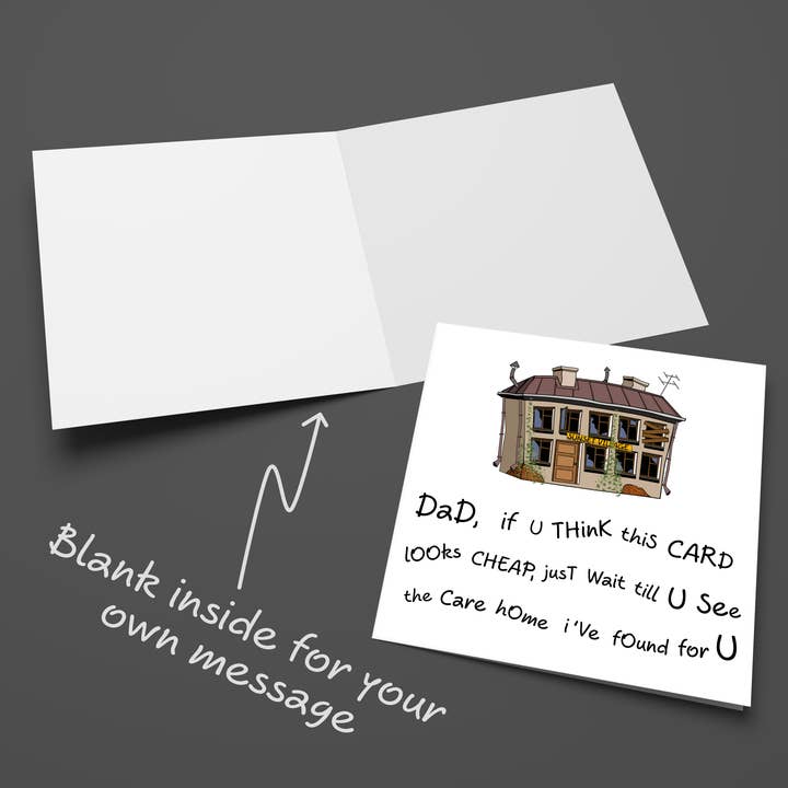 Swizzoo Cards – Großhandel Vatertagskarten – Lustige Vatertagskarte, Geburtstagskarte für Papa, 50., 60., 70., humorvoll, Pflegeheim, Ruhestand3