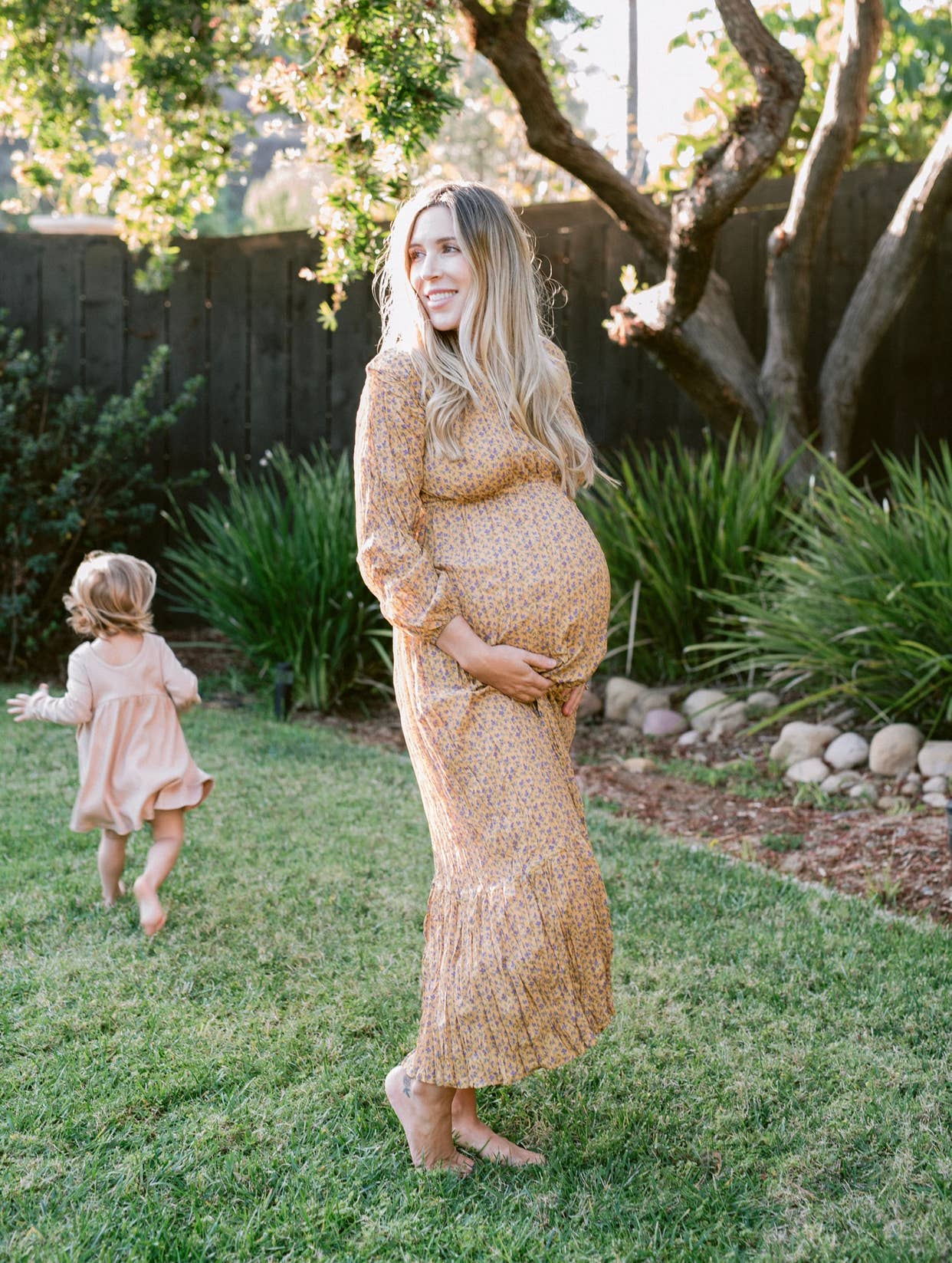 LIV Maternity - Wholesale Dress - Maternity - Floral Crinkled Dress1