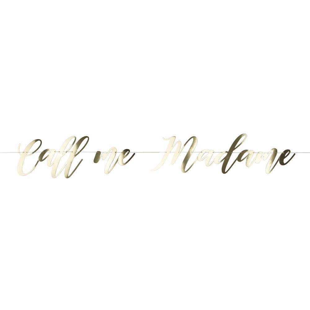 Tim&Puce Factory – wholesale Bunting/Krans – BOKSTAVSGIRLANG CALL ME MADAME 1,20 M0