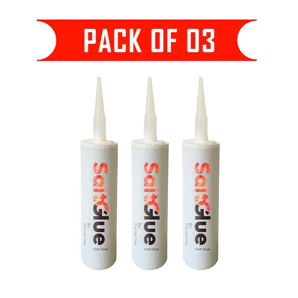 Pink Salt Tiles LLC - Wholesale Craft supplies - Salt Adhesive Pack of 3 - Transparent Glue for Pink Salt Joints0