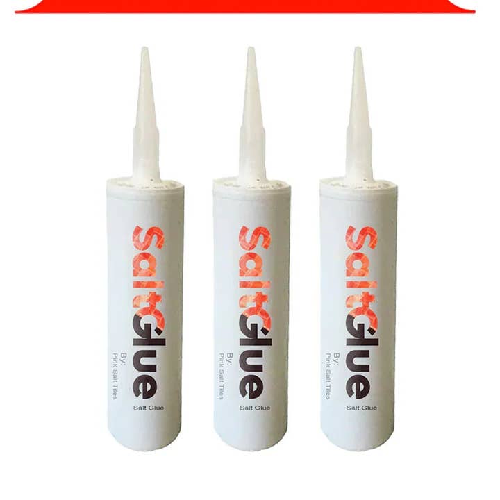 Pink Salt Tiles LLC - Wholesale Craft supplies - Salt Adhesive Pack of 3 - Transparent Glue for Pink Salt Joints0