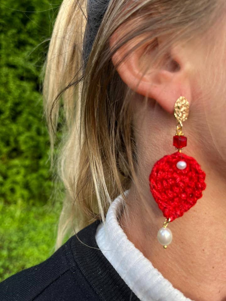 Irene crochet earrings for wholesale by Sea&Horse