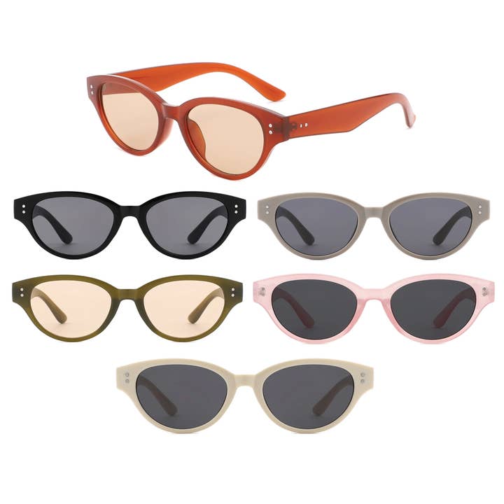 Oval Horn Rimmed Sunglasses for wholesale by ZAD