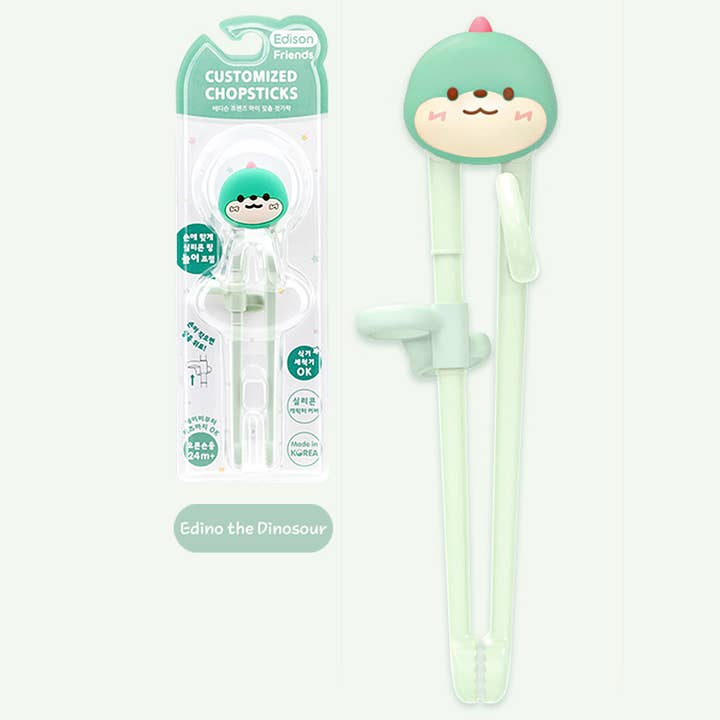 Edison Training Chopsticks for Kids - Dino Right Handed for wholesale by EMC