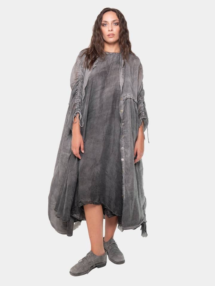 Sheer Drawstring Overdress for wholesale by Baci & Amici Fashion - US Continental