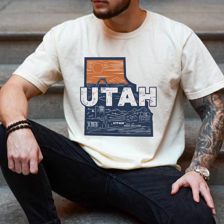 Utah State Vintage Shirt for wholesale by EnjoyMyDesign