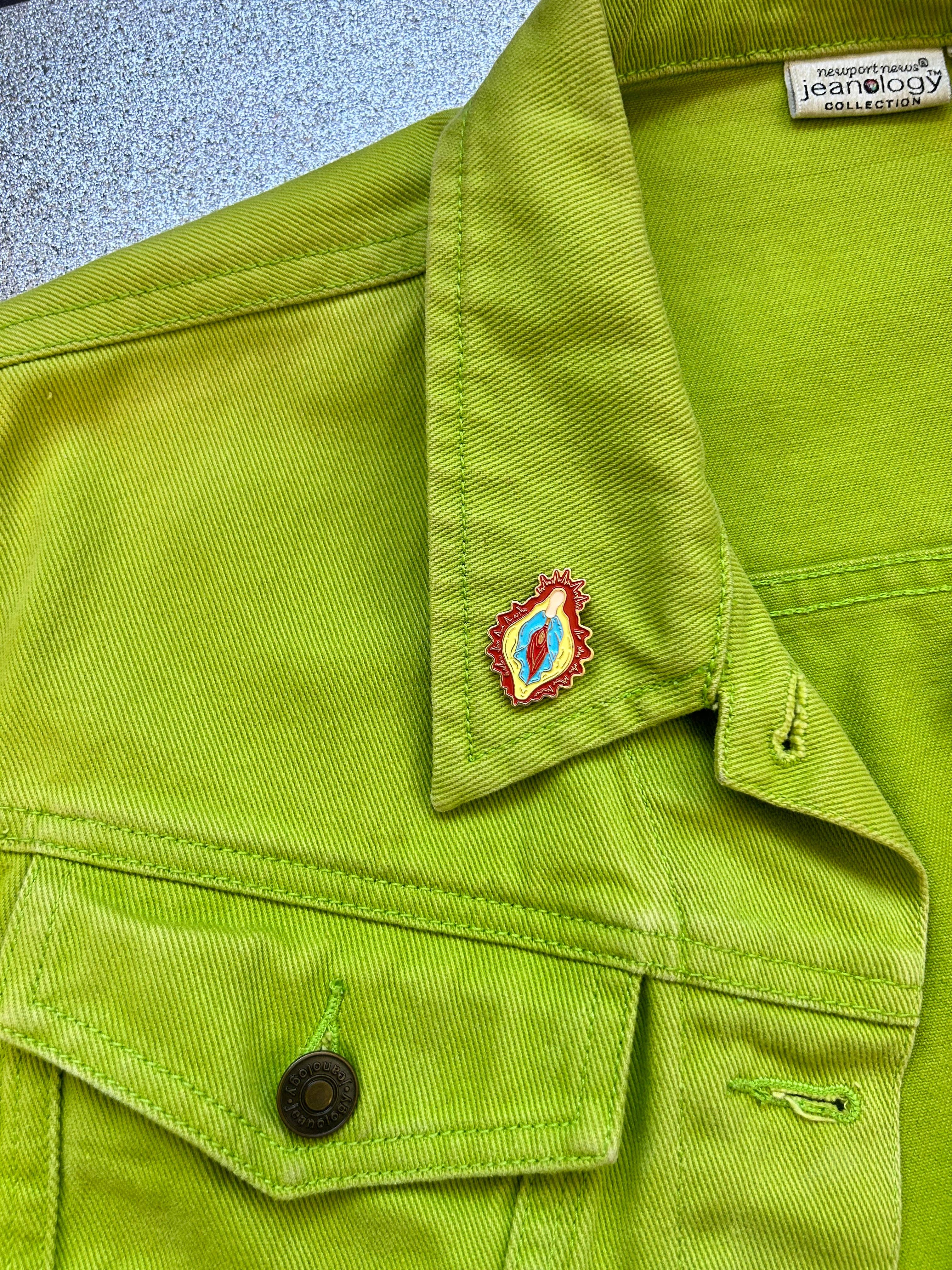 The Peach Fuzz - Wholesale Lapel Pin/Button - Vulva Mary Enamel Pin6