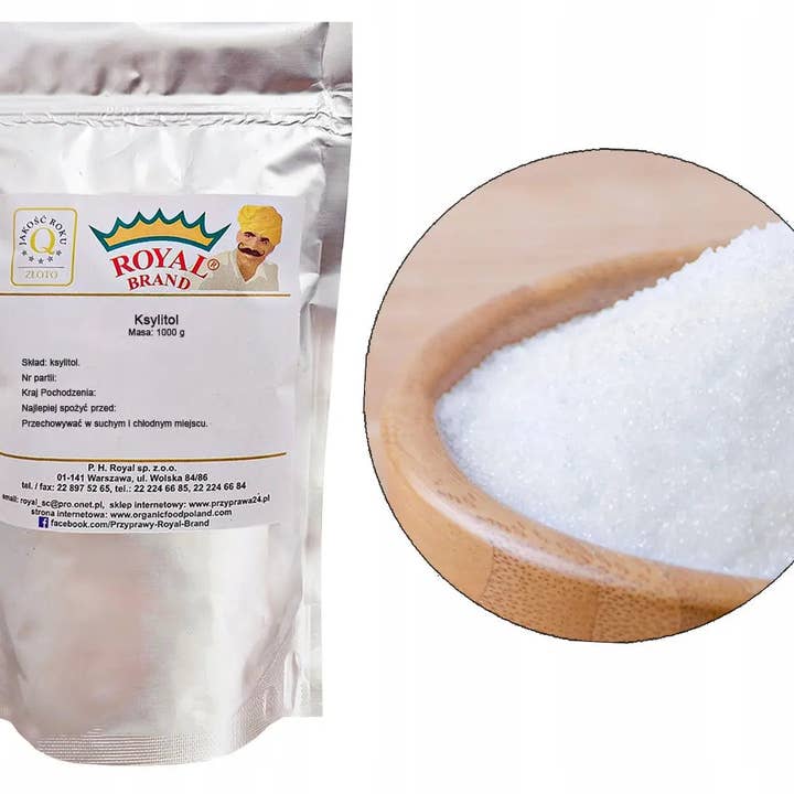 KSYLITOL XYLITOL SŁODZIK 1kg Czysty Zdrowy Zamiennik Cukru Naturalny 1000g for wholesale by Royal Brand