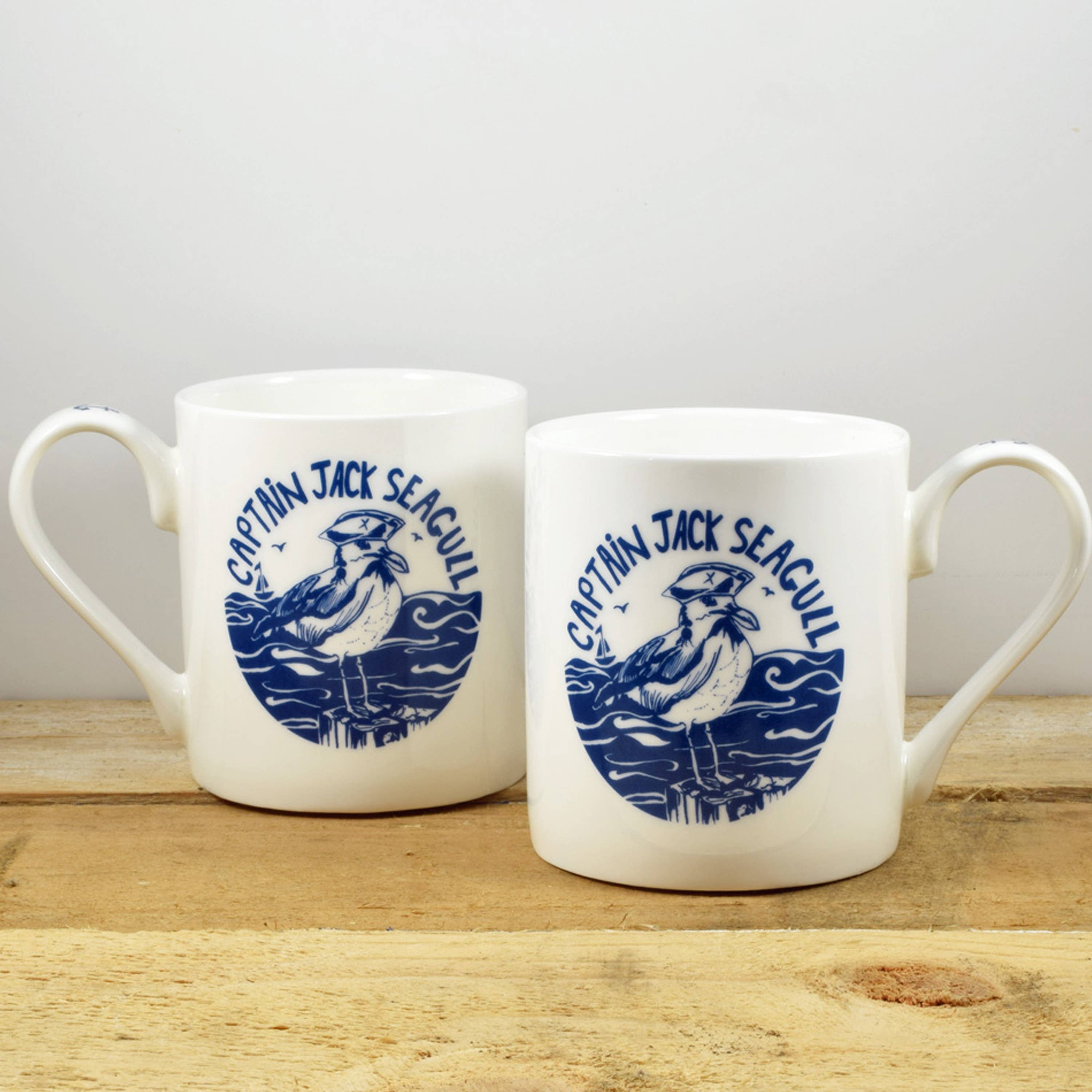 Port and Lemon – Engroshandel Kaffekrus – Captain Jack hånddekoreret benporcelænskrus1