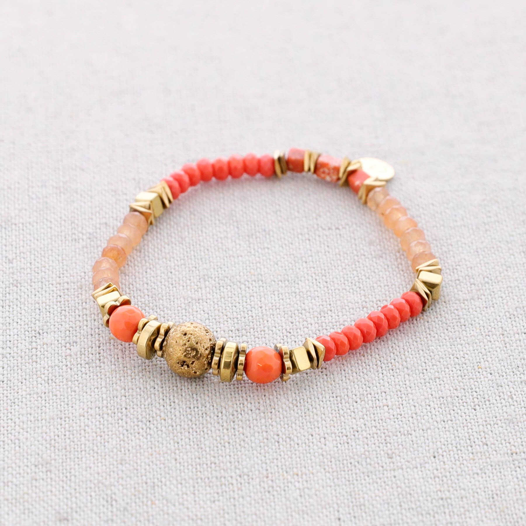 Sonata – wholesale Pärlarmband – Elastiskt stålarmband med stenar3