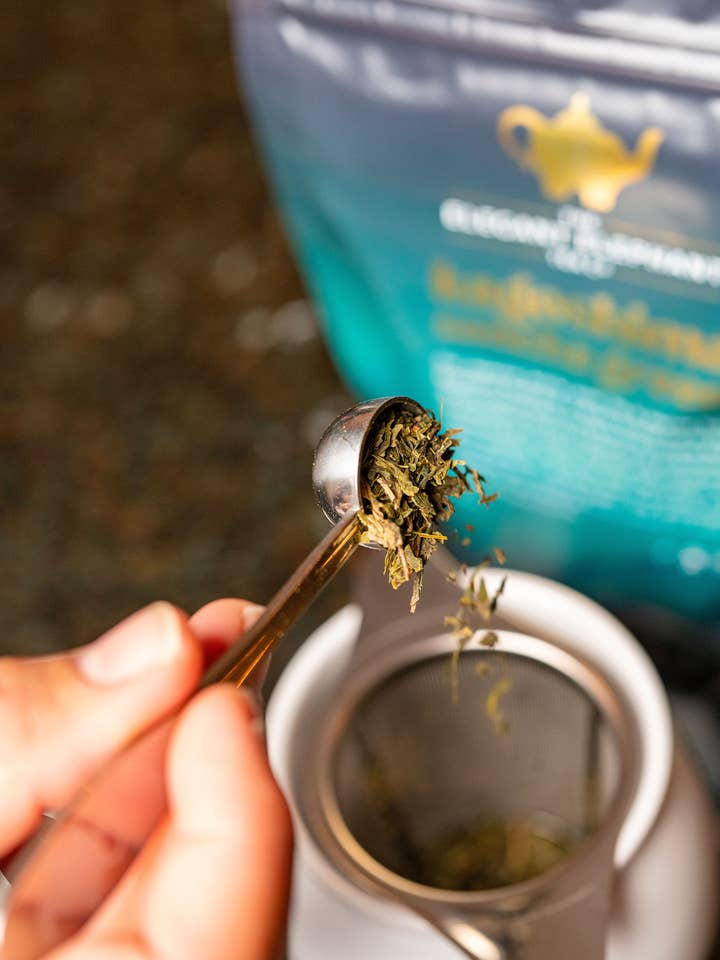 Perfect Scoop Loose Leaf Stainless Steel Tea Spoon for wholesale by Elegant Elephant Tea Co.