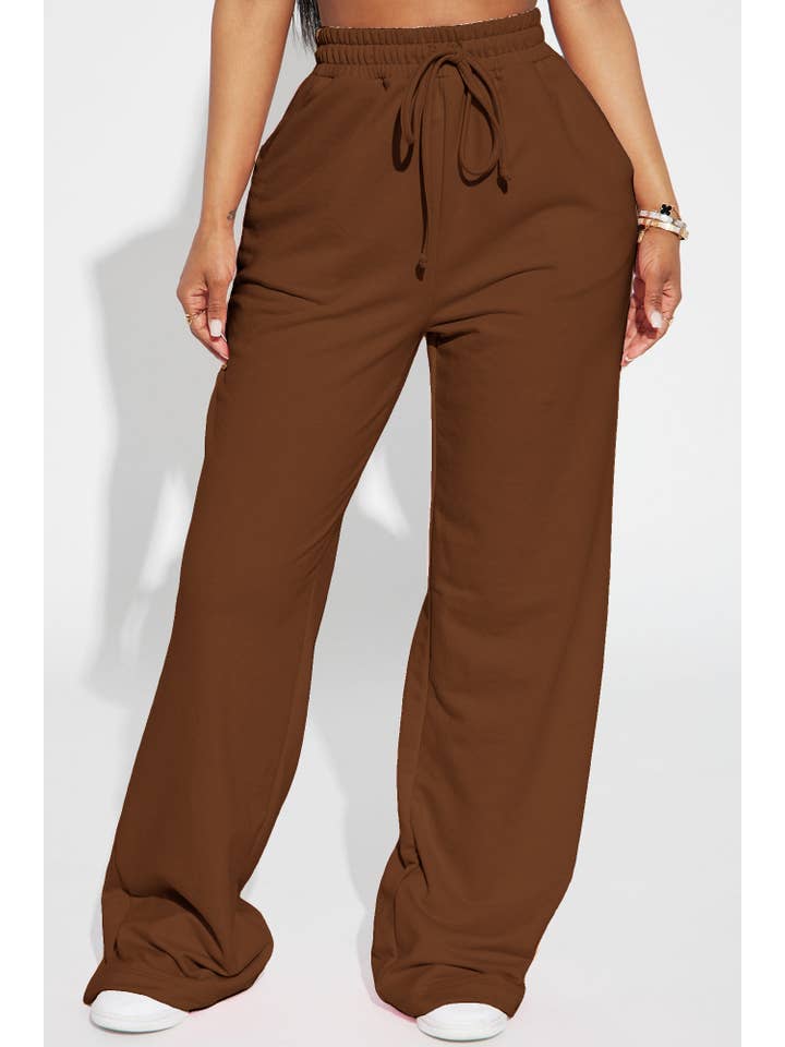 5besties inc - Wholesale Lounge Sweatpants/Joggers - Women's - MID RISE WIDE LEG LOUNGE PANTS3