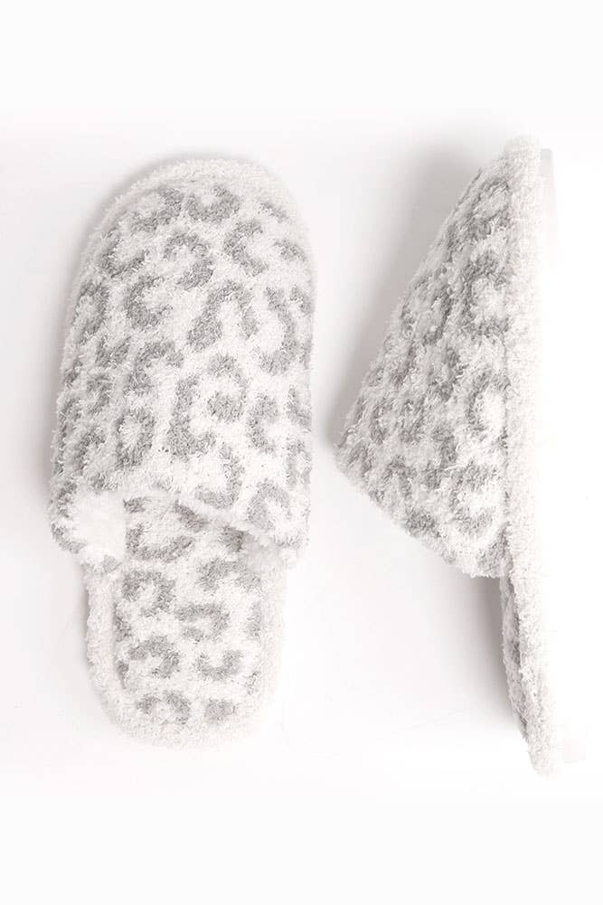Hana - Wholesale Slippers - Women's - Leopard Print Fuzzy Microfiber Slipper9