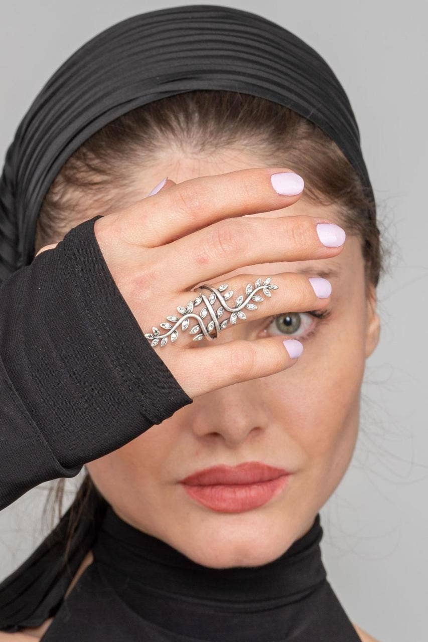 Zeydor Accessories - Wholesale Cocktail/Statement Ring - ZeyDor Stone Leaf Ring 17131