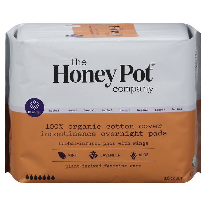 Everyday Supply Co - Wholesale Incontinence Aid - The Honey Pot - Pad Incont Herbal Ovrnt - EA of 1-16 CT