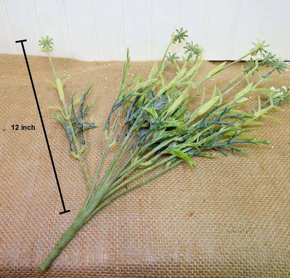 TF Publishing - Paper Goods - Wholesale Artificial Flowers - Set of 2 Allium Bush 12 Stems 16in White2