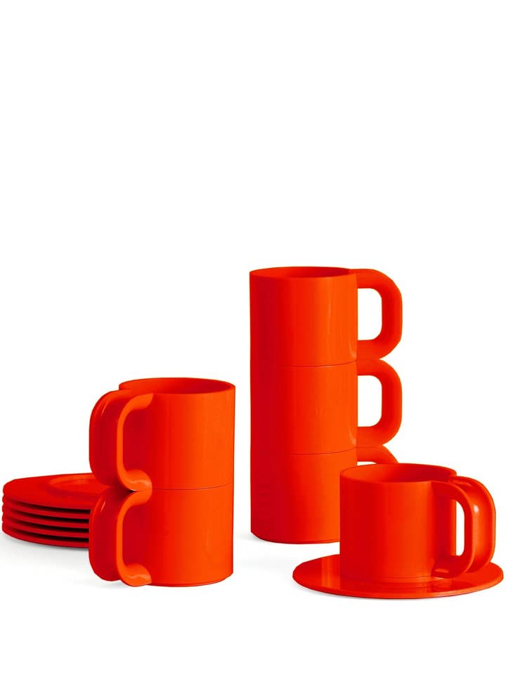 Max 2 | Cups & Saucers (set of 6 cups and 6 saucers) for wholesale by Heller