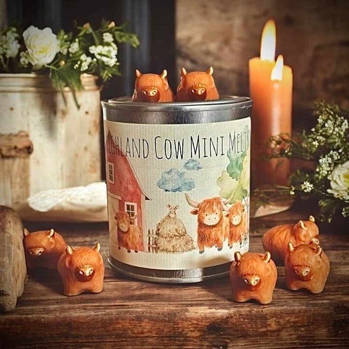 Highland Cow Mini Wax Melts-PRE ORDER for wholesale by Pippie Melts
