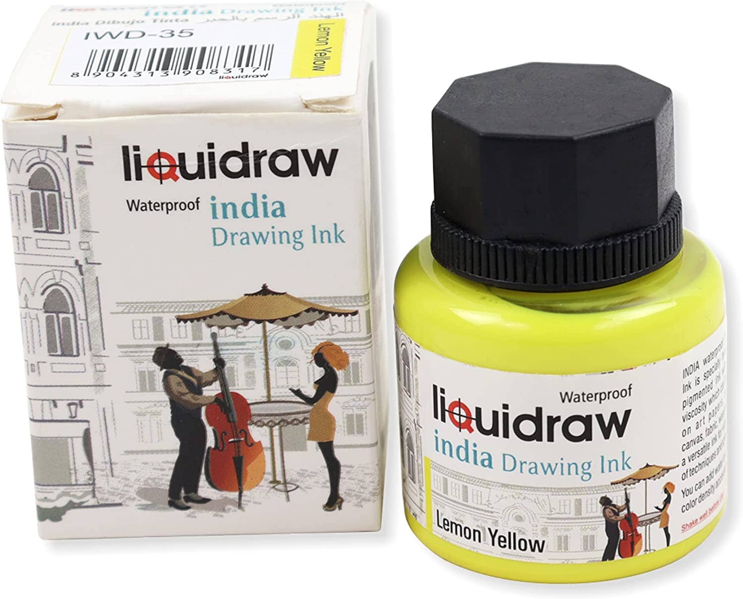 Liquidraw - Vente Tampons encreurs - Encre de dessin colorée Liquidraw Encre de Chine, imperméable, 35 ml11