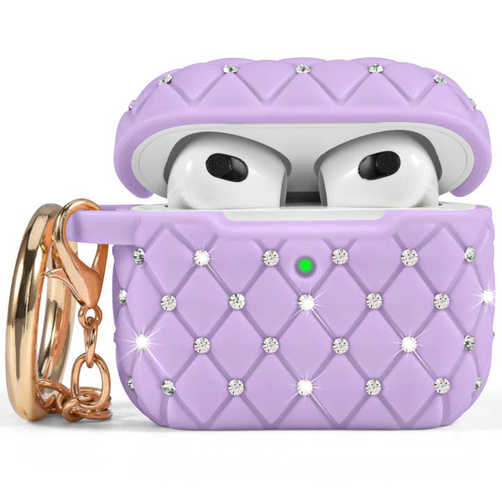 Worryfree Gadgets - Wholesale Earphone/Headphone Case - Women's - Protective TPU Cover Case for AirPods 3 with Keychain4