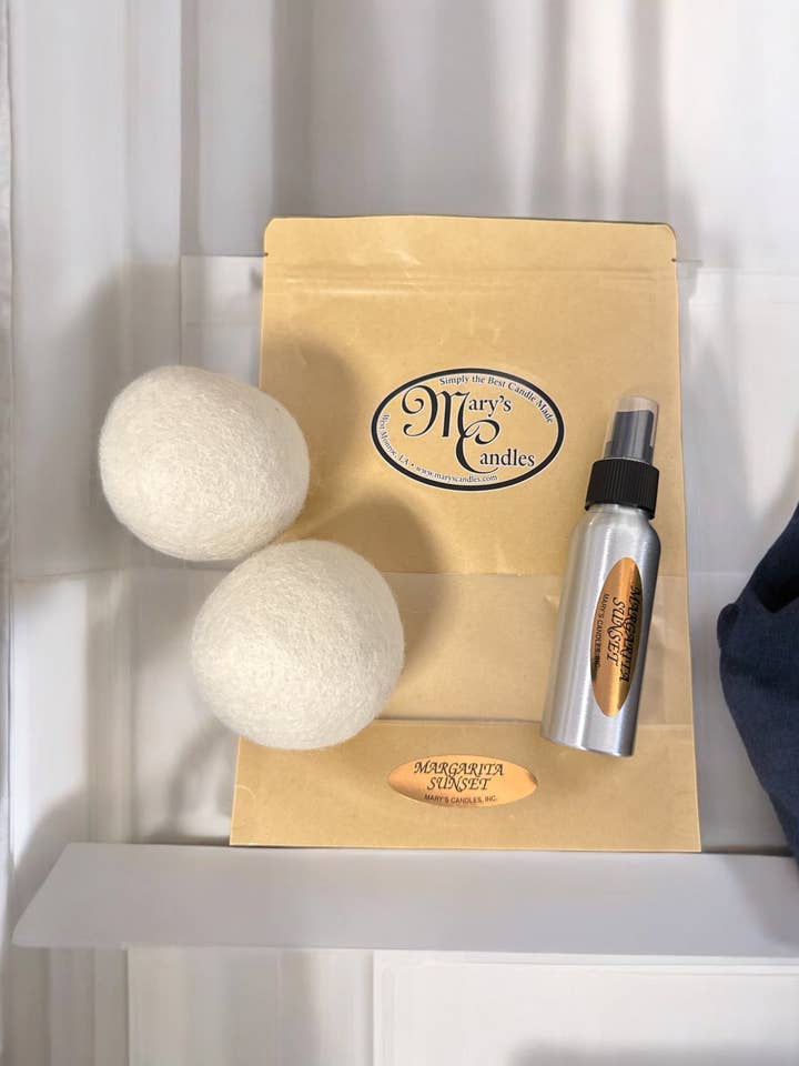 🌿 Boules de Séchage en Laine - Fraîcheur Écologique 🧺 pour la vente par Mary's Candles Inc