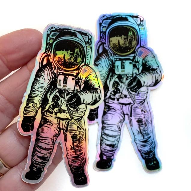 Little Lark - Wholesale Sticker - Hologram Astronaut Stickers1