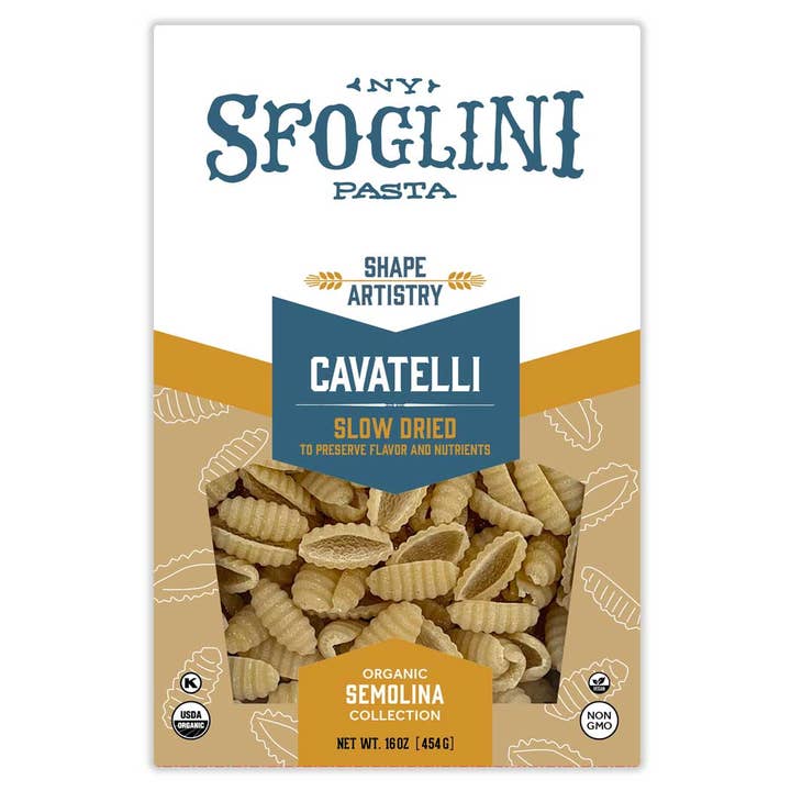 Sfoglini - Vente Pâtes - Cavatelli, Pâtes de Semoule de Blé Dur Bio