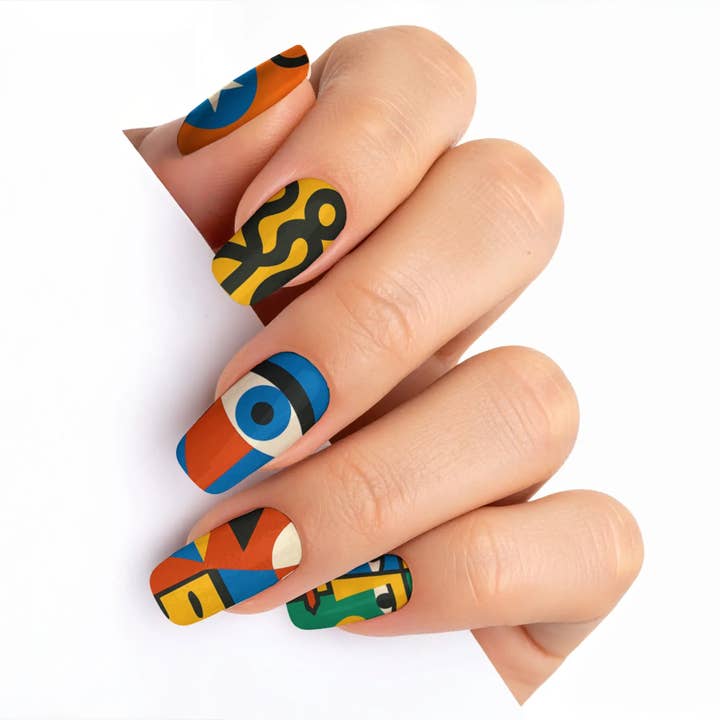 FYNE BODY - Wholesale Press-on/fake nails - Swirl Whirl Abstract Art Press-On Nails80