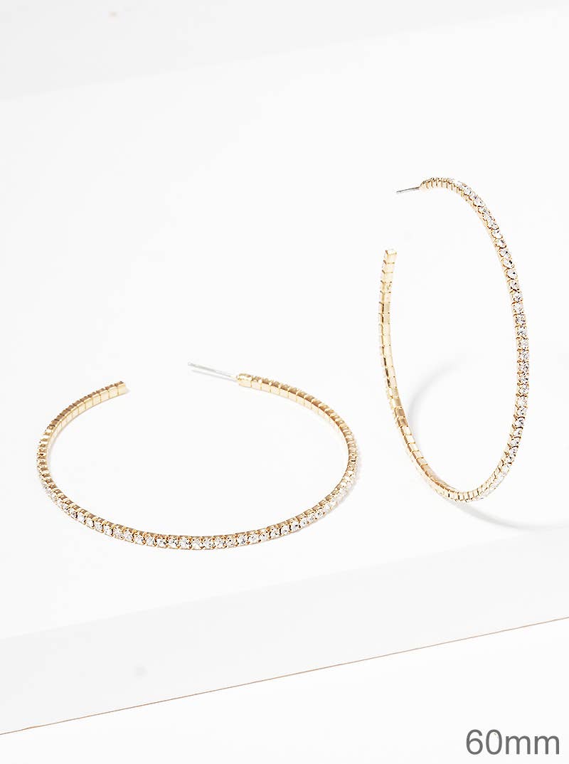Wholesale New Design Rhinestone No Piercing Cuff Hoop Earrings Clip On  Earrings Double Hoop Non Pierced For Women $0.37 - Wholesale China Clip On  Earring at factory prices from Yiwu Yidu Trading
