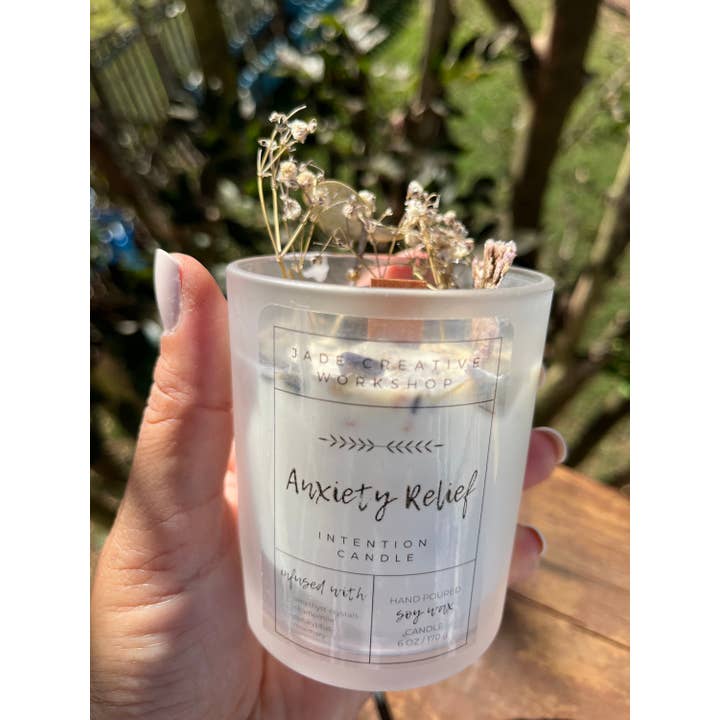 Jade's Creative – Engroshandel Glaslys – Angstlindrende beroligende aromaterapilys, håndhældt soja3