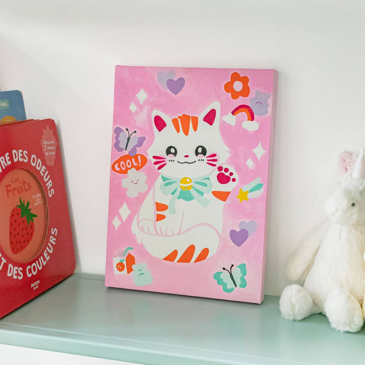 La Petite Épicerie - Wholesale DIY Craft Kit - Kids - Paint by number kit - Maneki Neko Kids Small Brush3