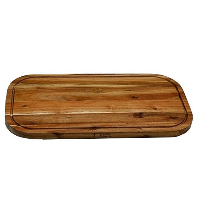 18" x 10" Acacia Serving Rounded Cutting Board for wholesale by WILMAX USA