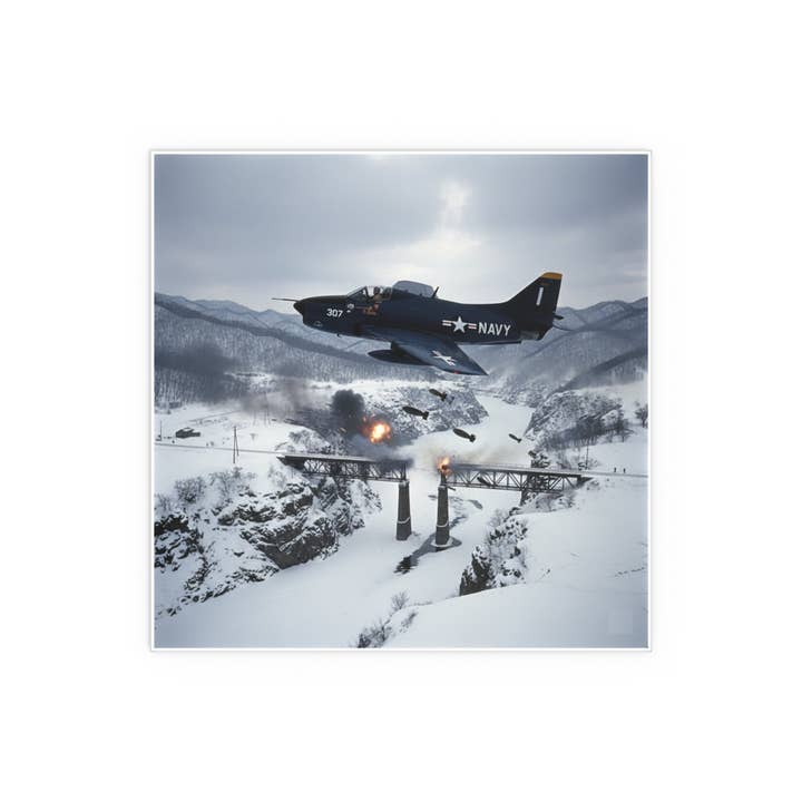 Cartazes de Seda para Interior e Exterior - Ataque em Majon-ni e Samdong-ni durante a Guerra da Coreia por atacado de MIP