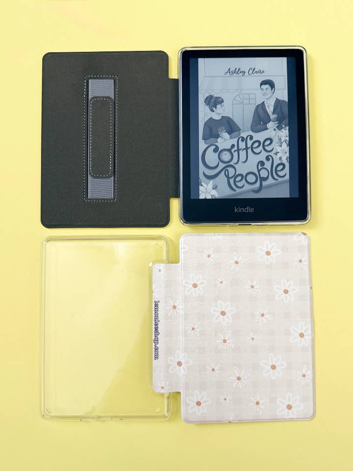 The Best of Both Kindle Case Cover with Clear Back and Cover Strap - Daisy Ridge - 11th + 12th Gen Paperwhite and Kindle Basic for wholesale by LemonLee