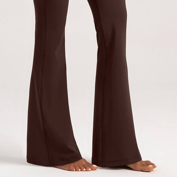 Sodalemon - Wholesale Fashion Leggings - Women's - Women High-Waisted Flared Naked Feel Yoga Bootcut Leggings12